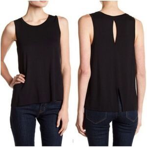 🔺️Halogen Black Open Back Sleeveless Blouse Small